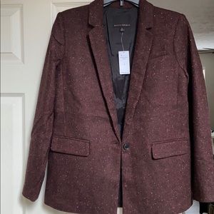 NWT! Wool Blend One Button Blazer/Coat